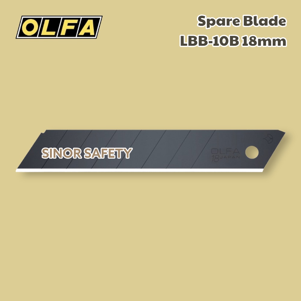 Olfa Cutter REFILL LBB-10B Spare Blade 18 mm 10 pcs Per Pack