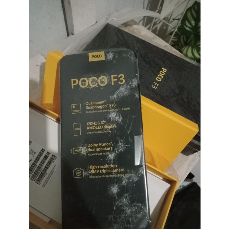 POCO F3 6/128 hp rusak bahan kanibalan