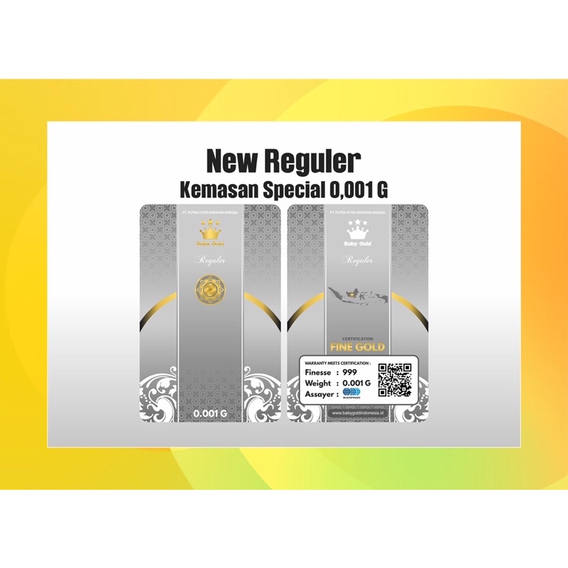 Emas Mini Baby Gold 0.001 Gram