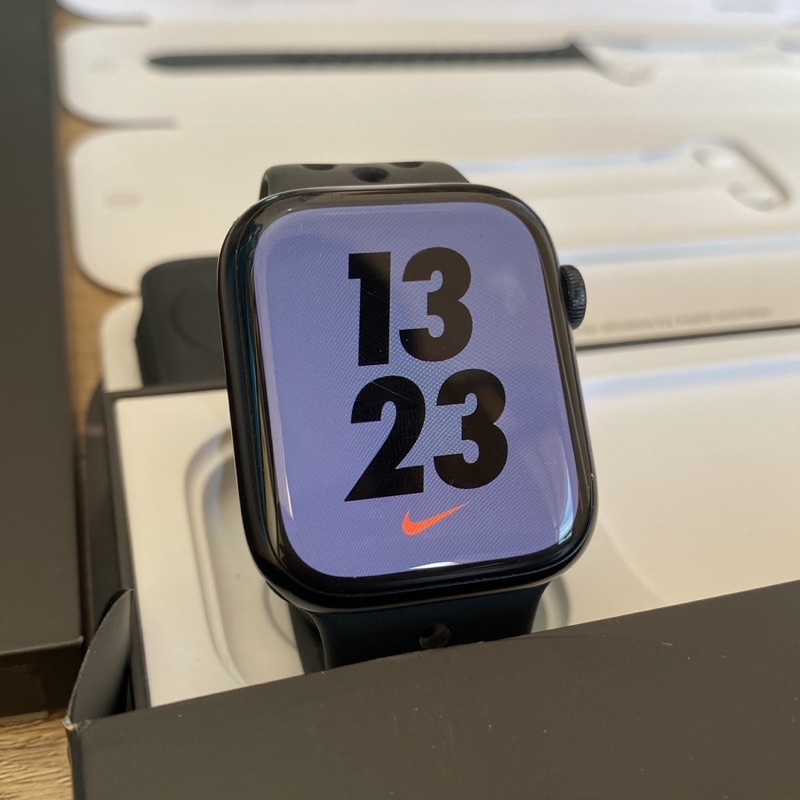 iBox Apple Watch Series 7 45mm Midnight Nike Garansi 2023 Fullset Original iwatch