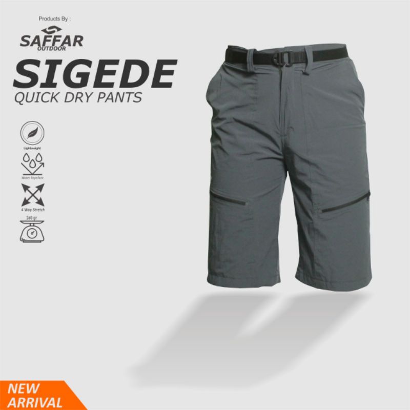 celana gunung quickdry pendek - celana quickdry - celana gunung - celana gunung si gede saffaroutdoo