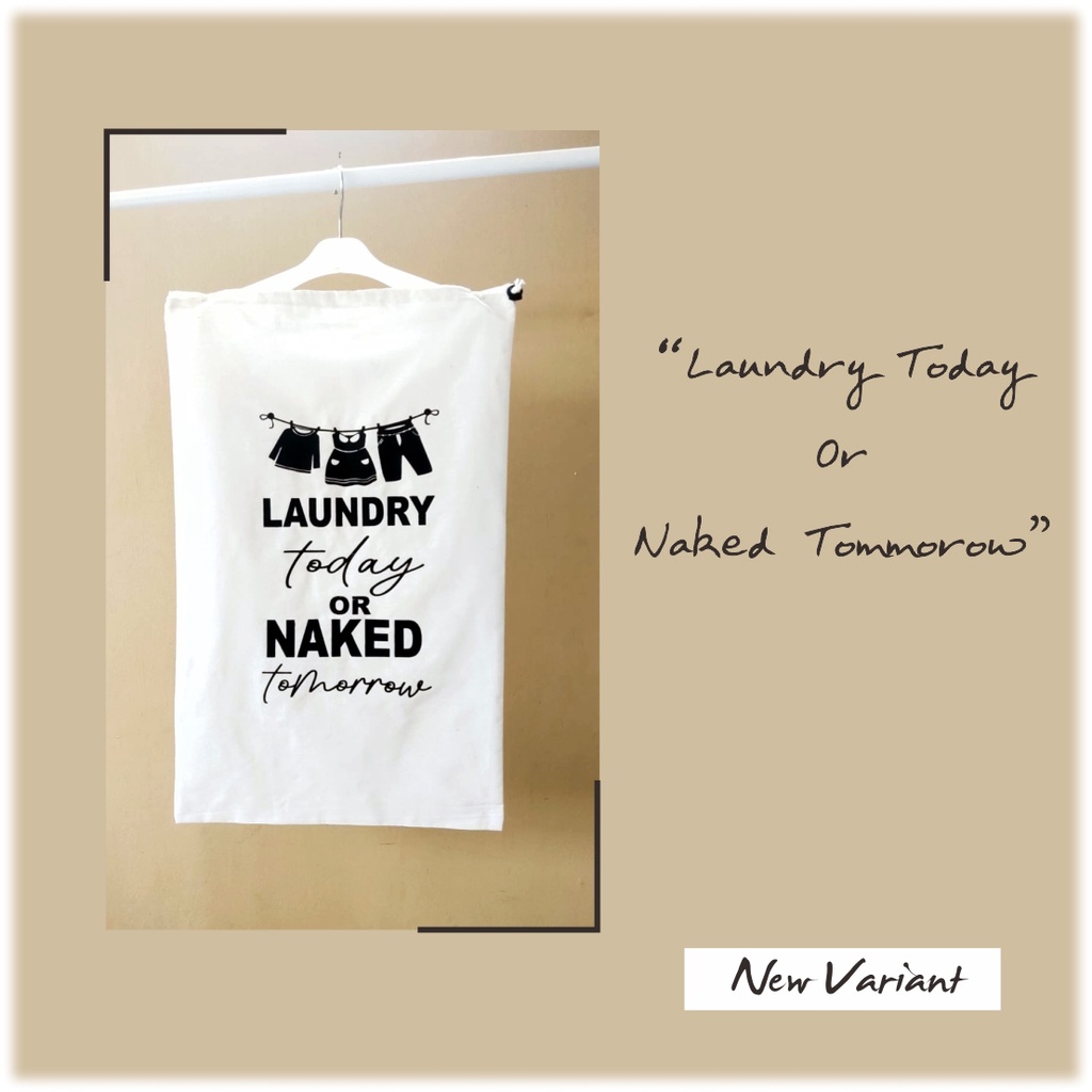 Zoyands Tas Laundry Kain / Tas Laundry Jumbo - Tas Laundry Kain Kanvas Tebal Dan Kuat