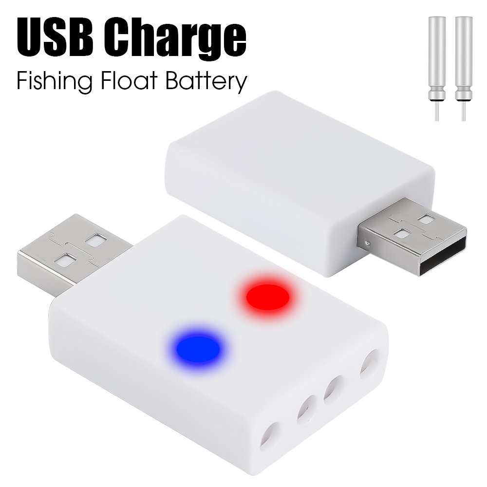 Upgrade Luminous Float Charger Baterai Pelampung Memancing Malam Lampu Charger Baterai Lithium Charger Set Wireless Charger Alat Pelampung Bobber Air Segar