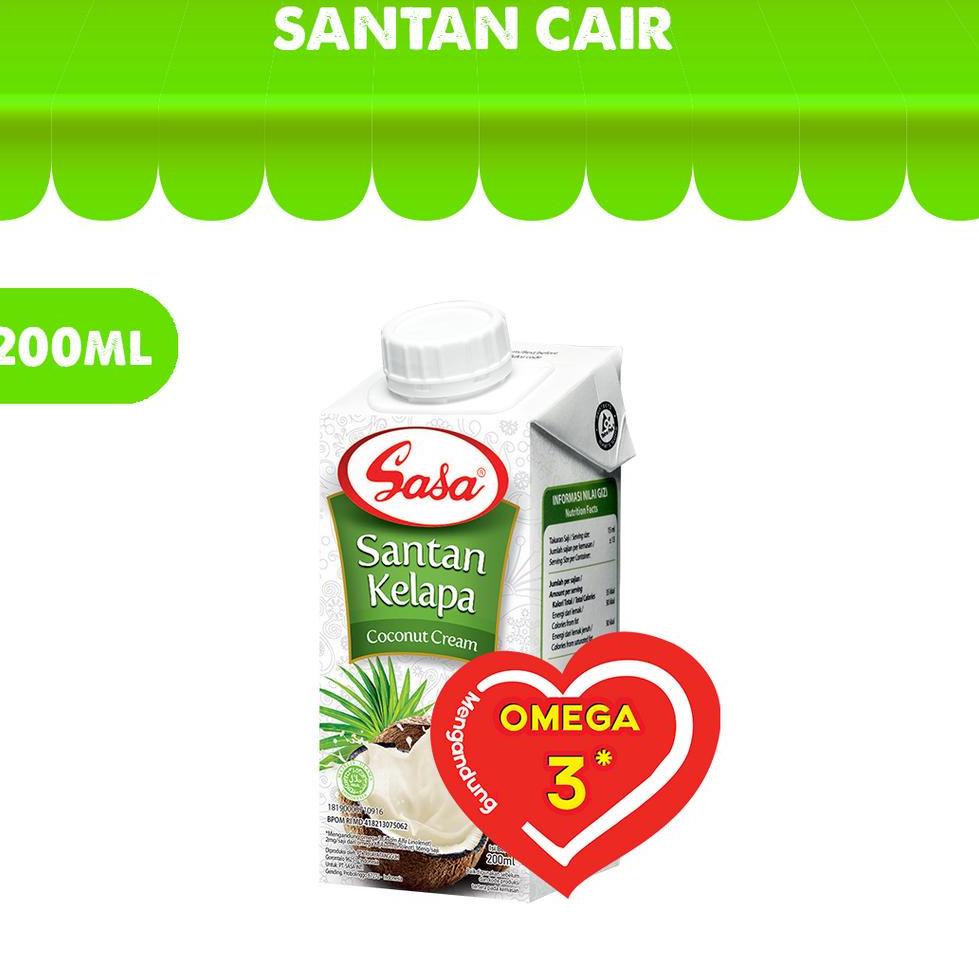 

㊒ Sasa Santan Cair 200 ml + Sasa Santan Cair 65 ml ₱