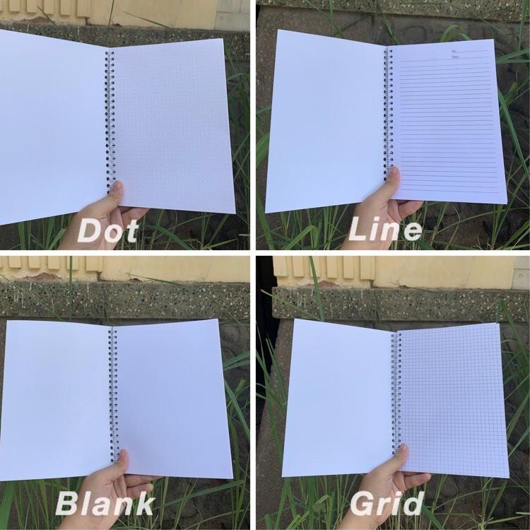 

❣ NOTEBOOK A5 80 GSM /JURNAL GRID/DOTTED/ BLANK/LINE A5 NOTEBOOK AESTHETIC BUKU CATATAN AESTHETIC JURNAL MURAH ☎