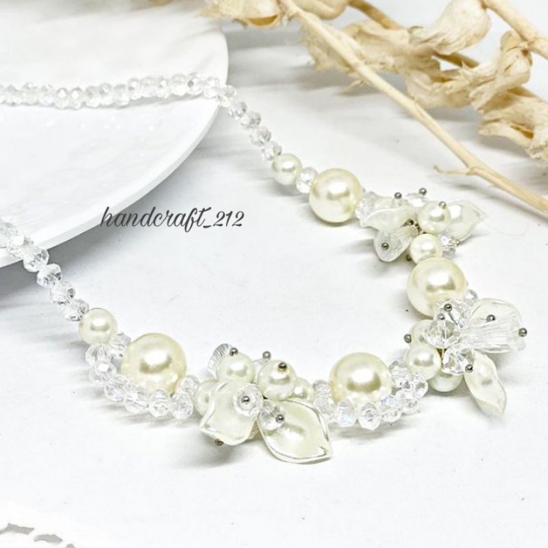 Necklace Korean Look Pearl / Kalung Wisuda / Kalung Kondangan / Kalung Mutiara