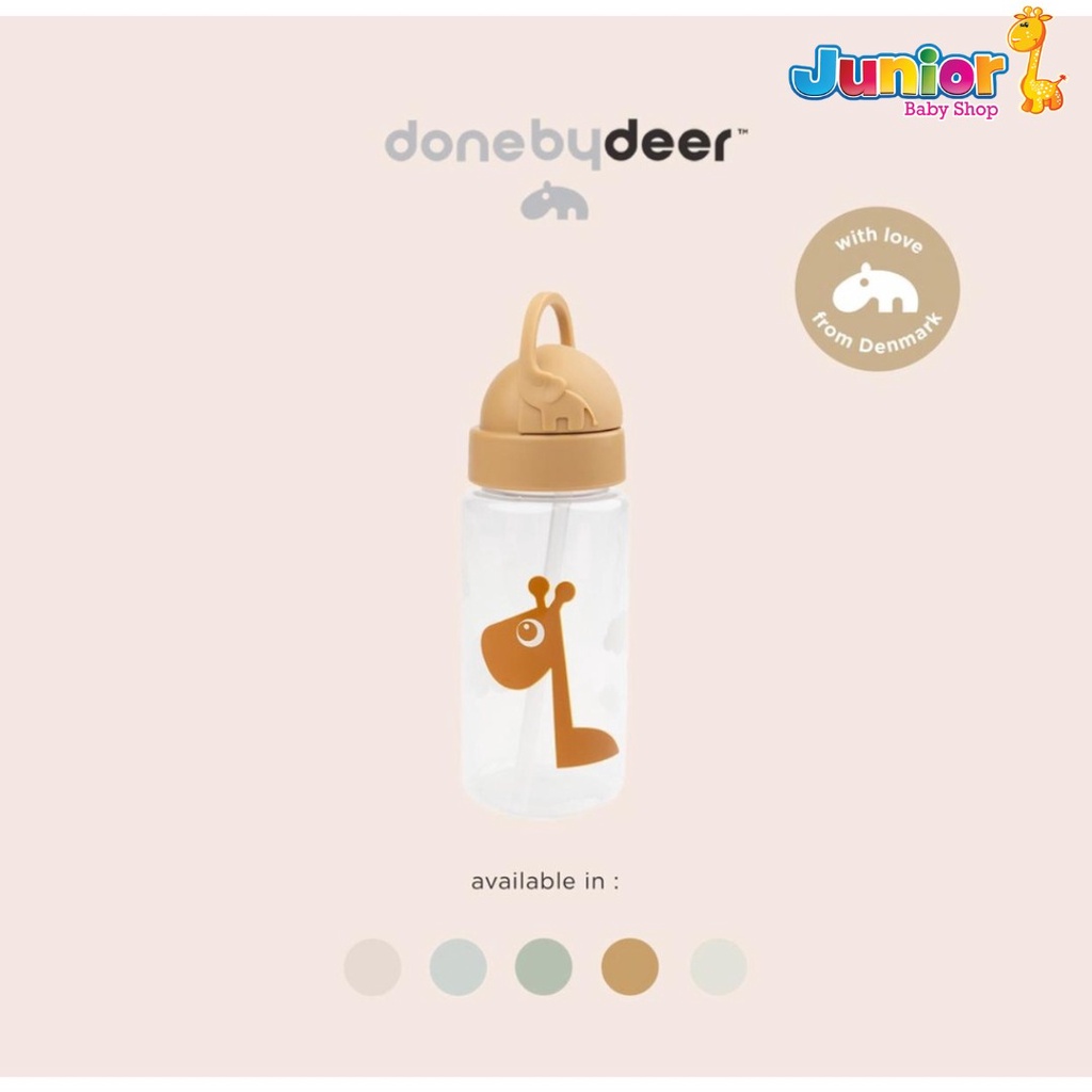 Done by Deer Straw Bottle Deer Friends 350ml - Botol Minum Anak