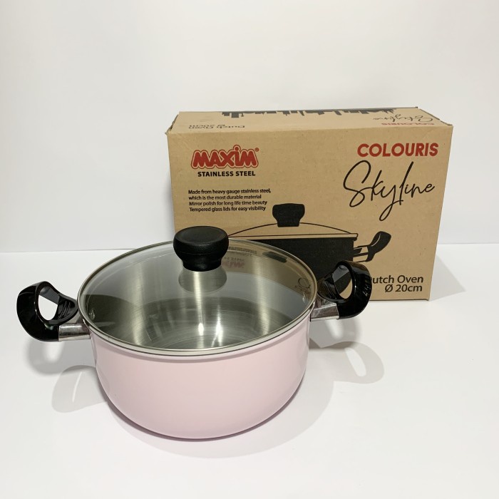] Panci Dutch Oven Stainless 20 cm Colouris Maxim