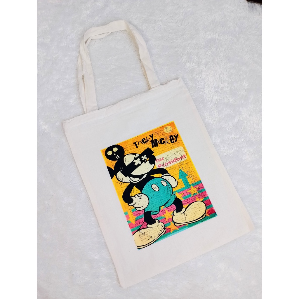 Totebag Tas Tote M1CK3Y MOUSE Tote bag premium Totebag zipper totebag velcro Termurah