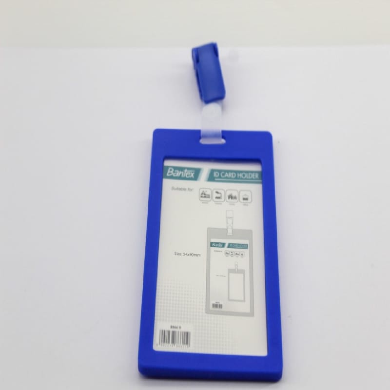 

ID CARD HOLDER GANTUNGAN TALI KARTU BIRU AKSES KANTOR MRT BUSWAY LANYARD CARD