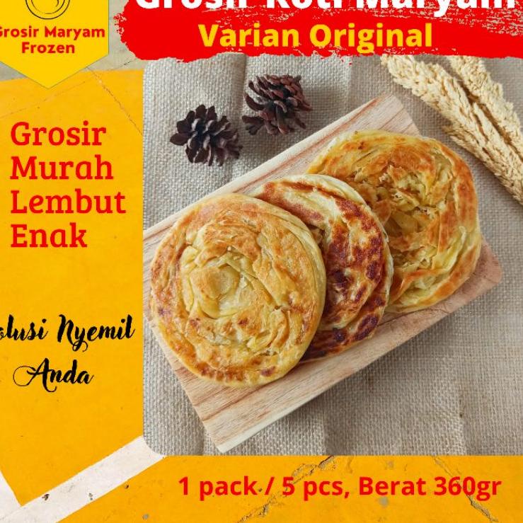 

Star 6.6 ROTI MARYAM / ORIGINAL / ROTI CANAI / CANE / FROZEN FOOD / GROSIR / MAKANAN BEKU / CAMILAN SNACK / 1 PACK 5 PCS / MURAH