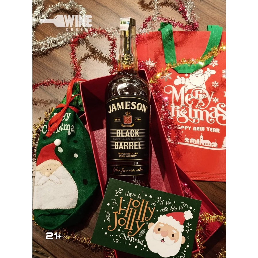 Jual CHRISTMAS Hampers Gift Set Jameson Black Barrel Irish Whisky 700mL