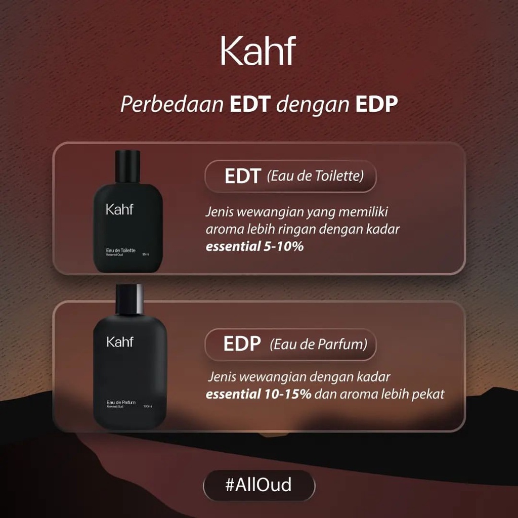 KAHF Eau De Parfume EDP Saffron Oud &amp; Revered Oud All Varian 100ml