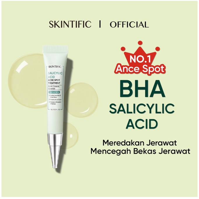 SKINTIFIC Acne Clarifying Series | 2% Salicylic Acid | Mugwort Clay Mask