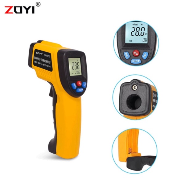 

Promo Zoyi GM320 Digital Infrared Thermometer IR Termometer Laser Termo Gun Diskon