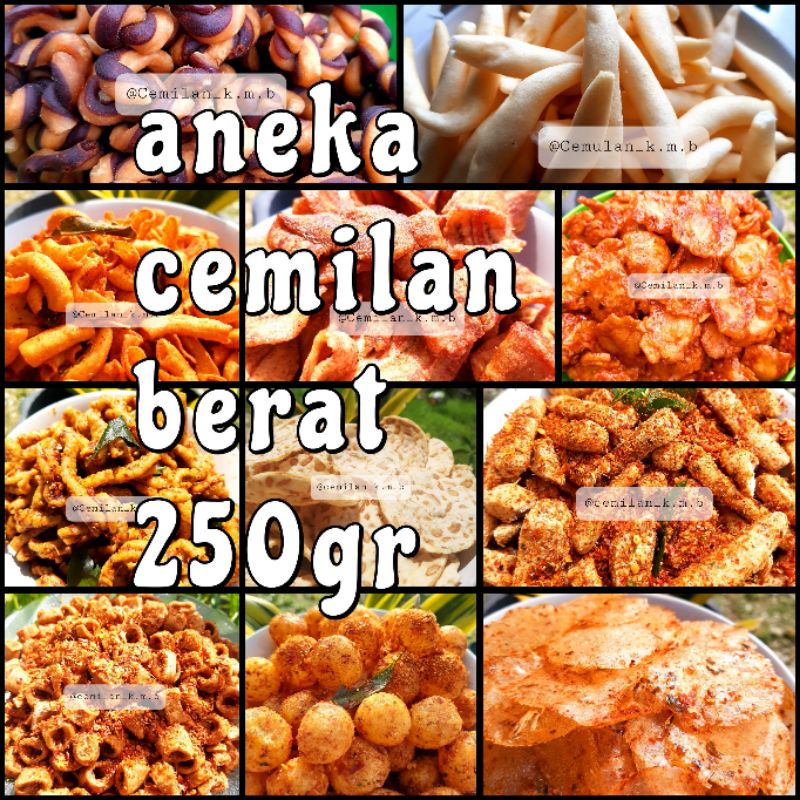 

aneka cemilan berat 250gr lengkap