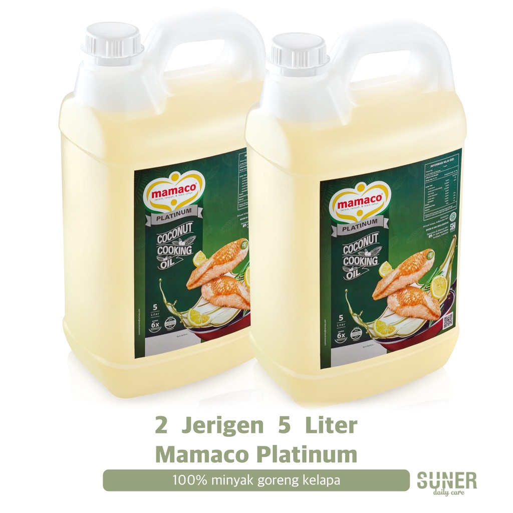 

2 Jerigen 5 Liter (10 Liter) Minyak Goreng Kelapa Mamaco Platinum