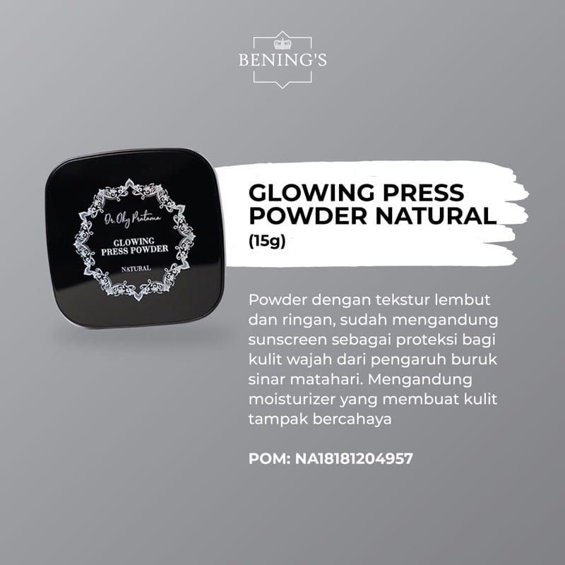 Jual Bedak Padat Dan Tabur Bening S By Dr Oky Pratama Glowing Press