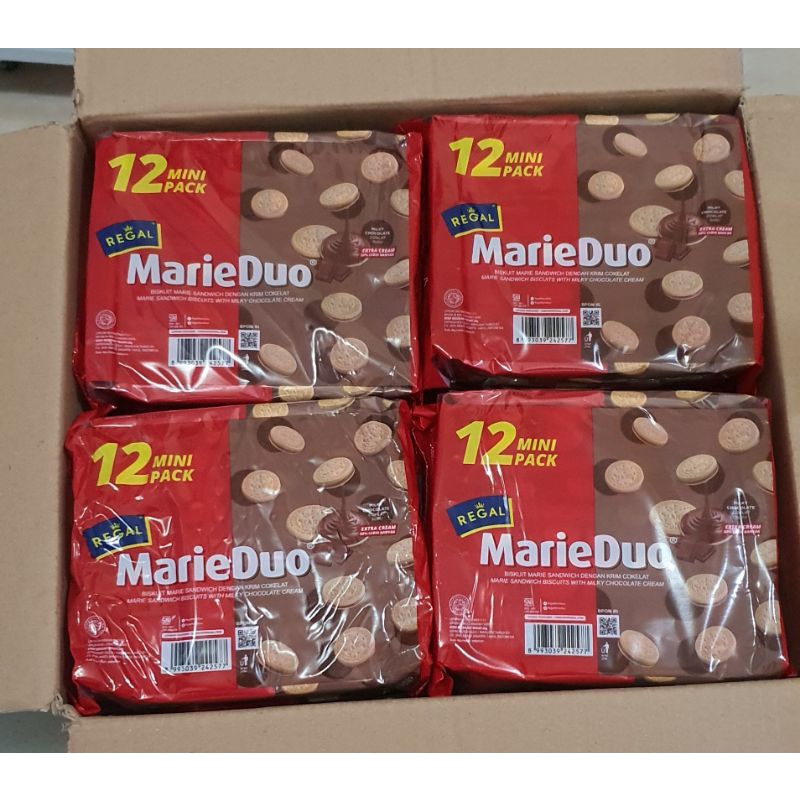 

Biskuit Regal Marie Duo Krim Coklat isi 12 Bungkus