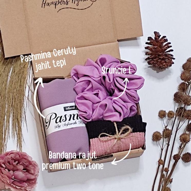 

✨MEGA ⚡ALE✨ PAKET HAMPERS PASHMINA KADO PASHMINA GIFT BOX PASHMINA MURAH