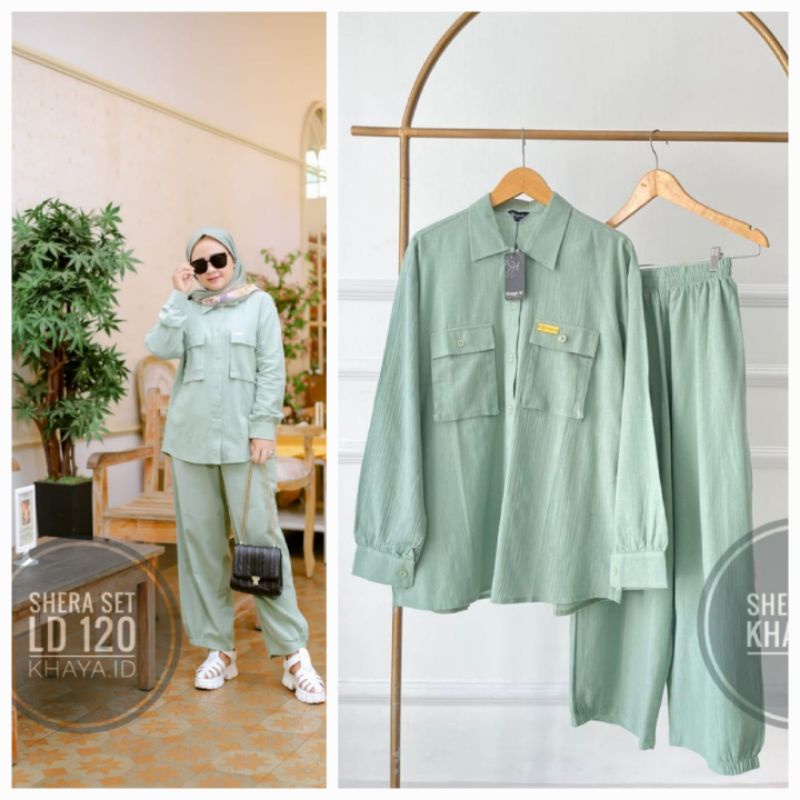 Shera Set By Khaya.id Matt Zara crinkle