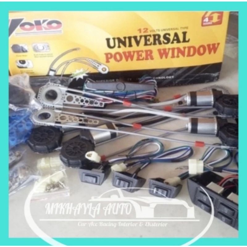 Power Window Yoko 4 Pintu Set Universal Mobil