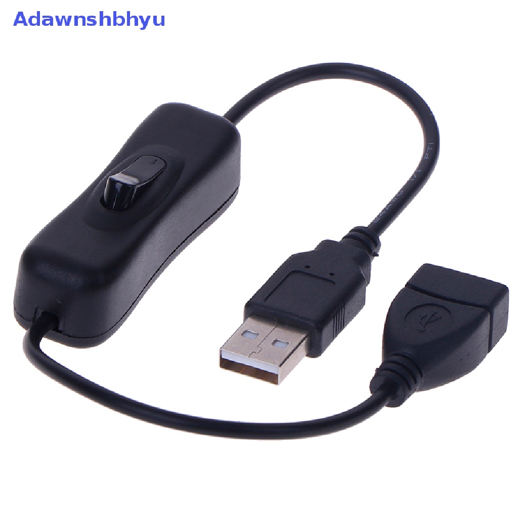 Adhyu 1Pc Kabel Extender Ekstensi USB 2.0 A Male to A Female Dengan Switch ON/OFF Cable ID