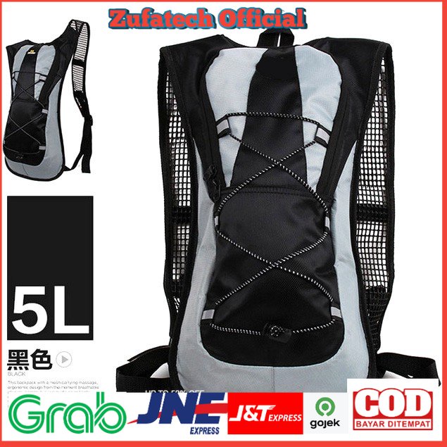 Hotspeed Tas Gunung Hiking Waterproof - 190T - Black