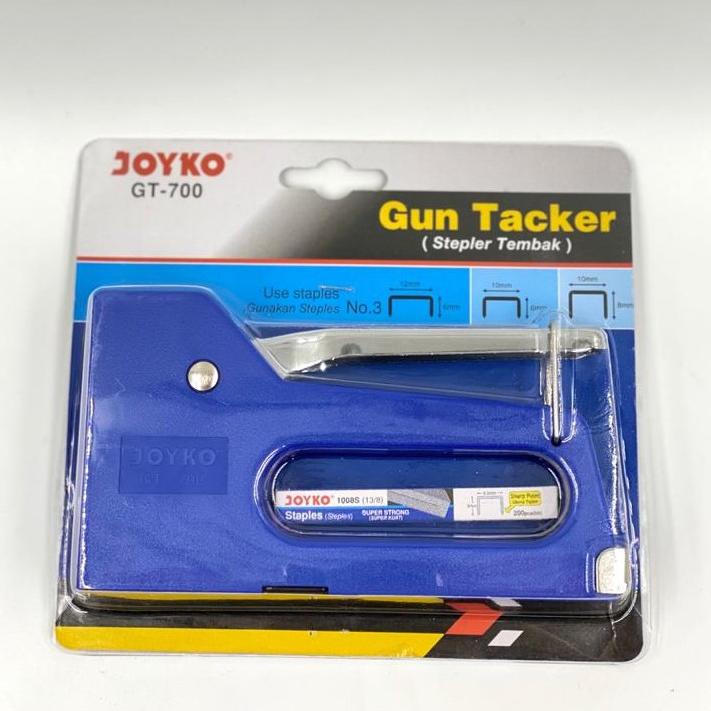 

Produk Terkini.. Gun Tacker / Stepler / Stapler Tembak Joyko GT-700 / GT 700 PJD