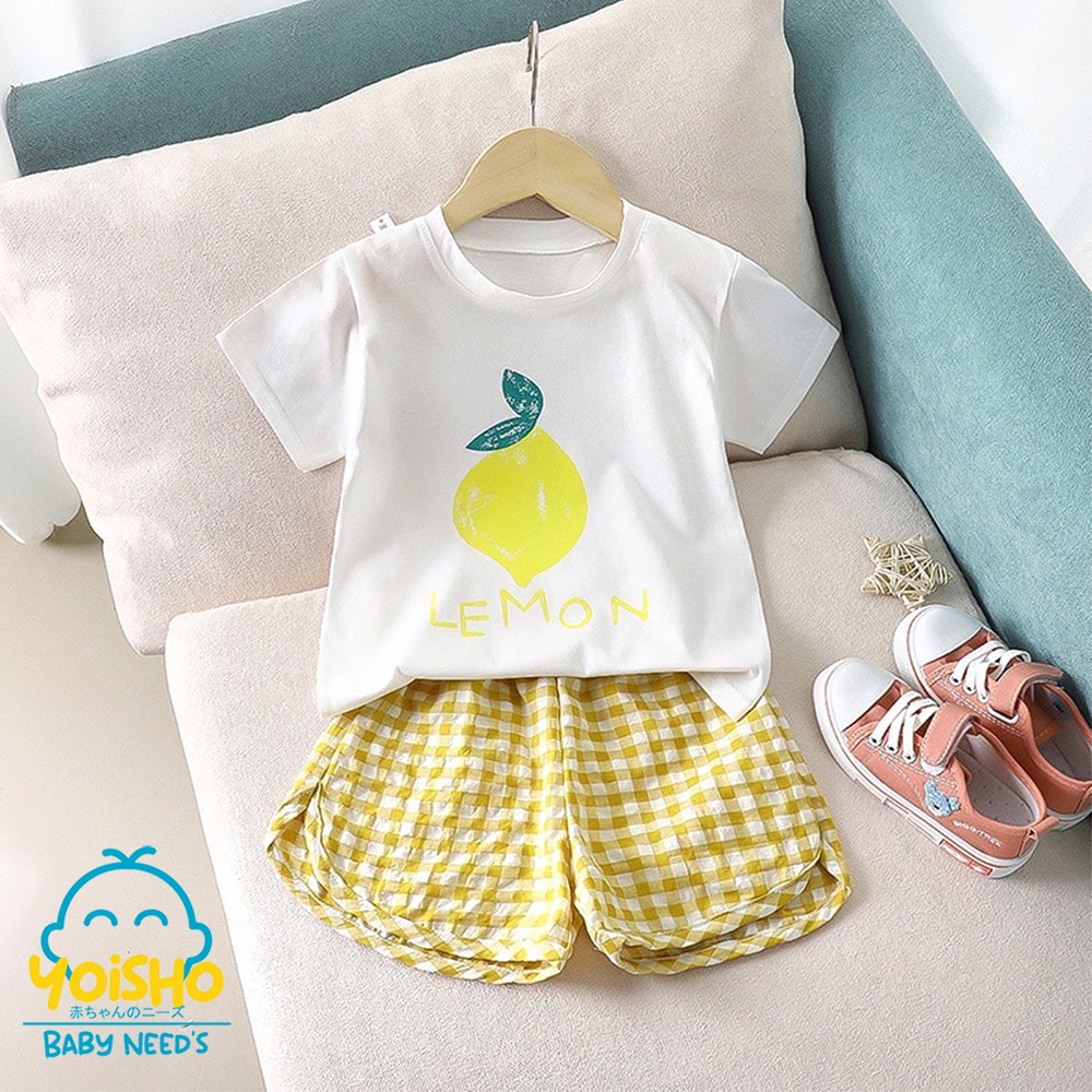 SET ANAK BAYI MOTIF BUAH 1-3 TAHUN / SET UNISEX KAOS DAN CELANA