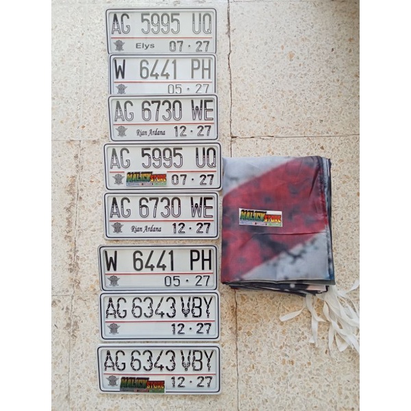 plat mika akrilik motor terbaru