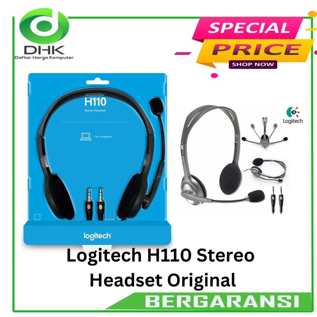 Logitech Stereo Headset H110 - Black