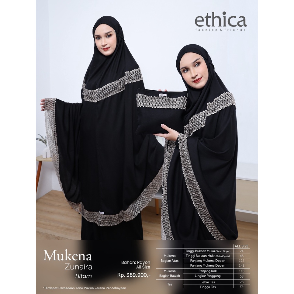 MUKENA ZUNAIRA BY ETHICA || MUKENA TERBARU 2023