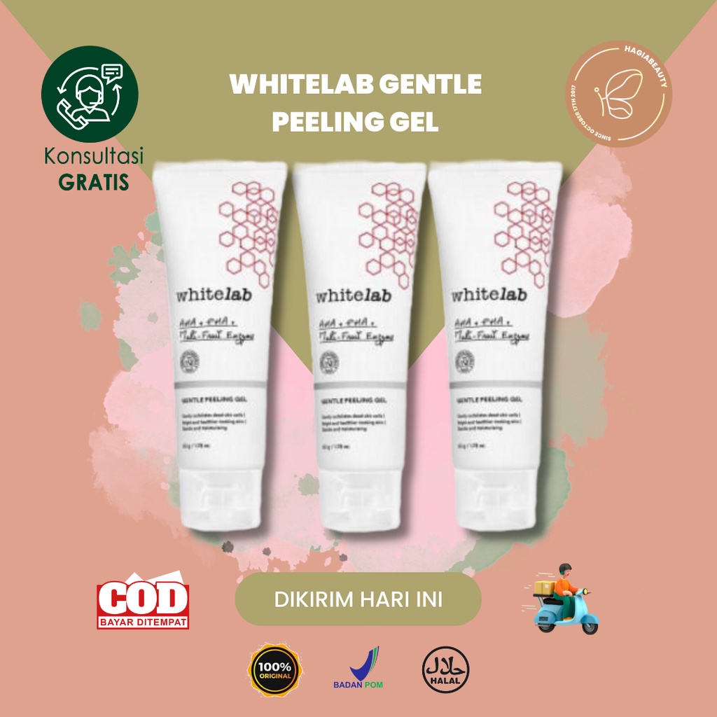 BISA COD - Whitelab Gentle Peeling Gel - Gel Pengangkat Sel Kulit Mati