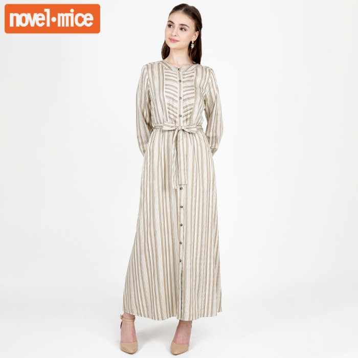 NOVEL MICE - GAMIS STRIPE GOLDEN DRESS