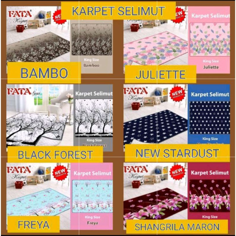 Karmut Fata ( Karpet Selimut ) Terbaru Dari Fata Ukuran 190X190