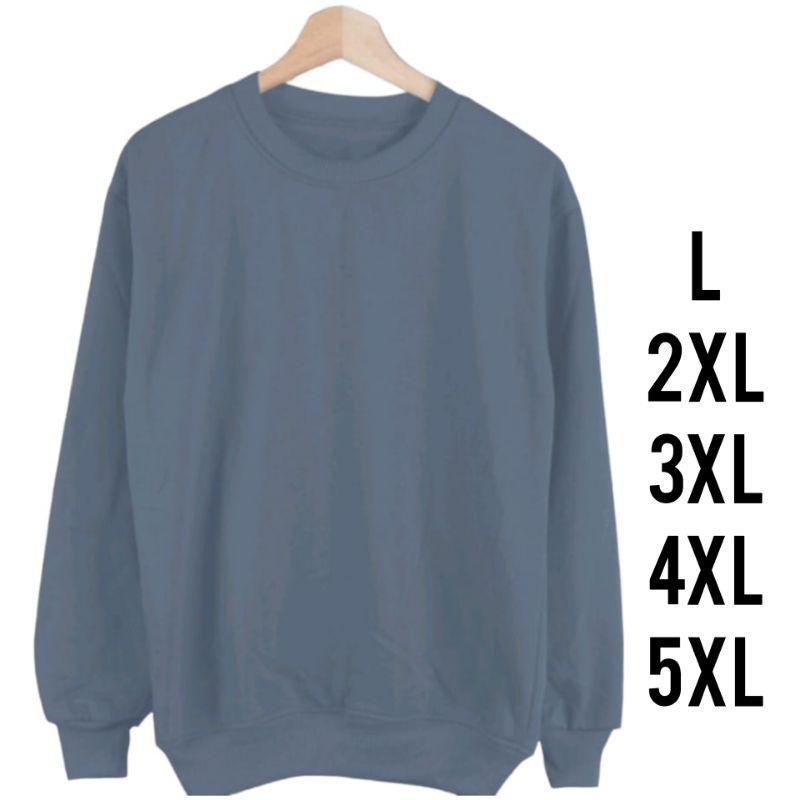 Crewneck basic polos jumbo oversize /big size unisex  XXXL XXXXL XXXXXL