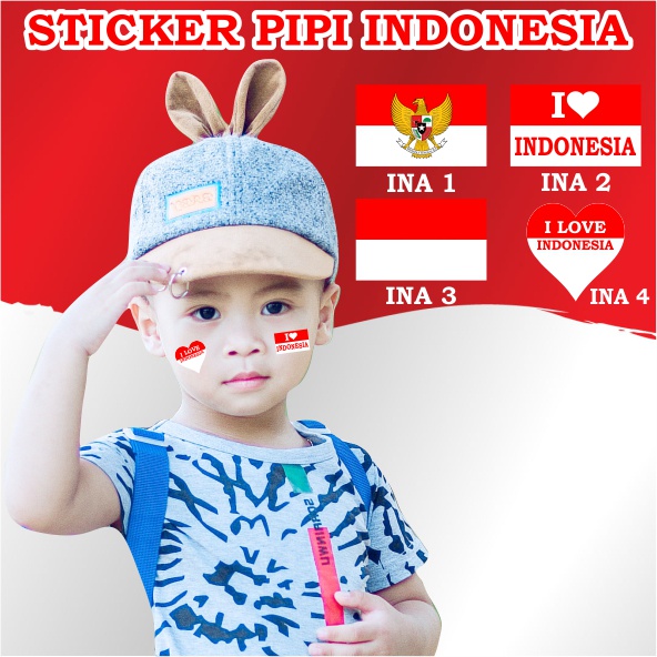

Stiker pipi bendera merah putih STICKER KONSER - STICKER BOLA - ACARA