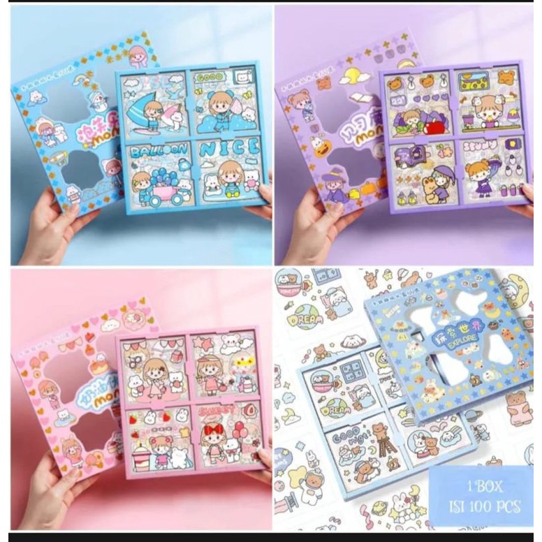 

Stiker lucu 2D tumblr anti air aesthetic perlembar(minimal beli 5 lembar)