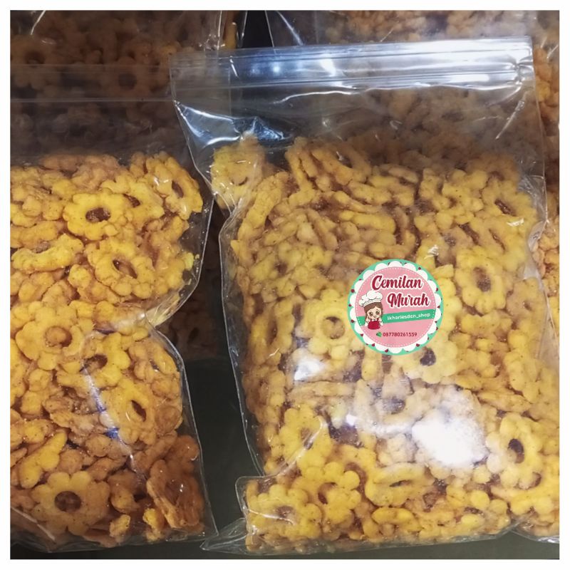 

snack ribut 250 gr Snack bunga sakura