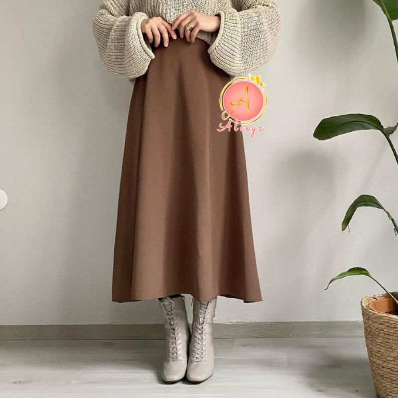 Rok suede panjang/adisthi maxi skirt suede