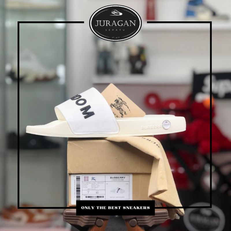 Burberry Kingdom Slides &quot;White&quot;