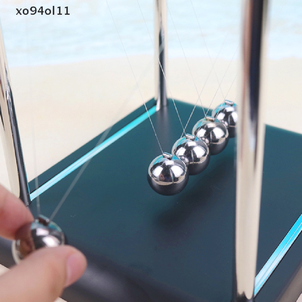 Xo Newton Cradle Balance Steel Balls Sekolah Mengajar Persediaan Ilmu Fisika Bandul OL