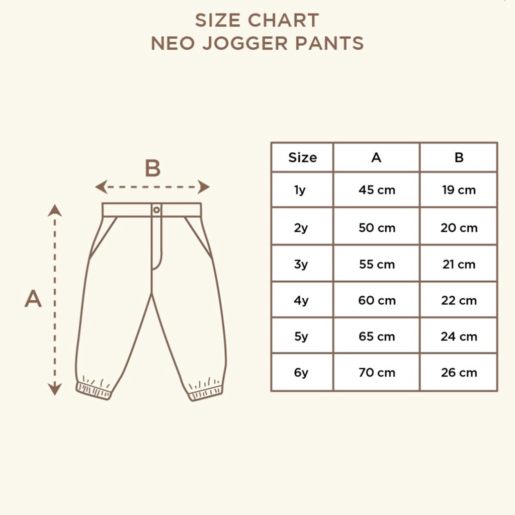 Arona Blue Little Palmerhaus Neo Jogger Pants Celana Anak
