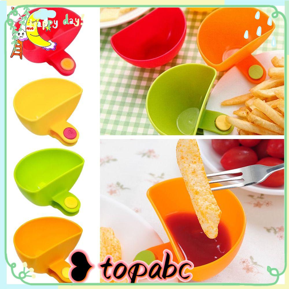 Top 4Pcs Tempat Saos 4Pcs Untuk Piring Makan Dip Holders Sauce Dip Container