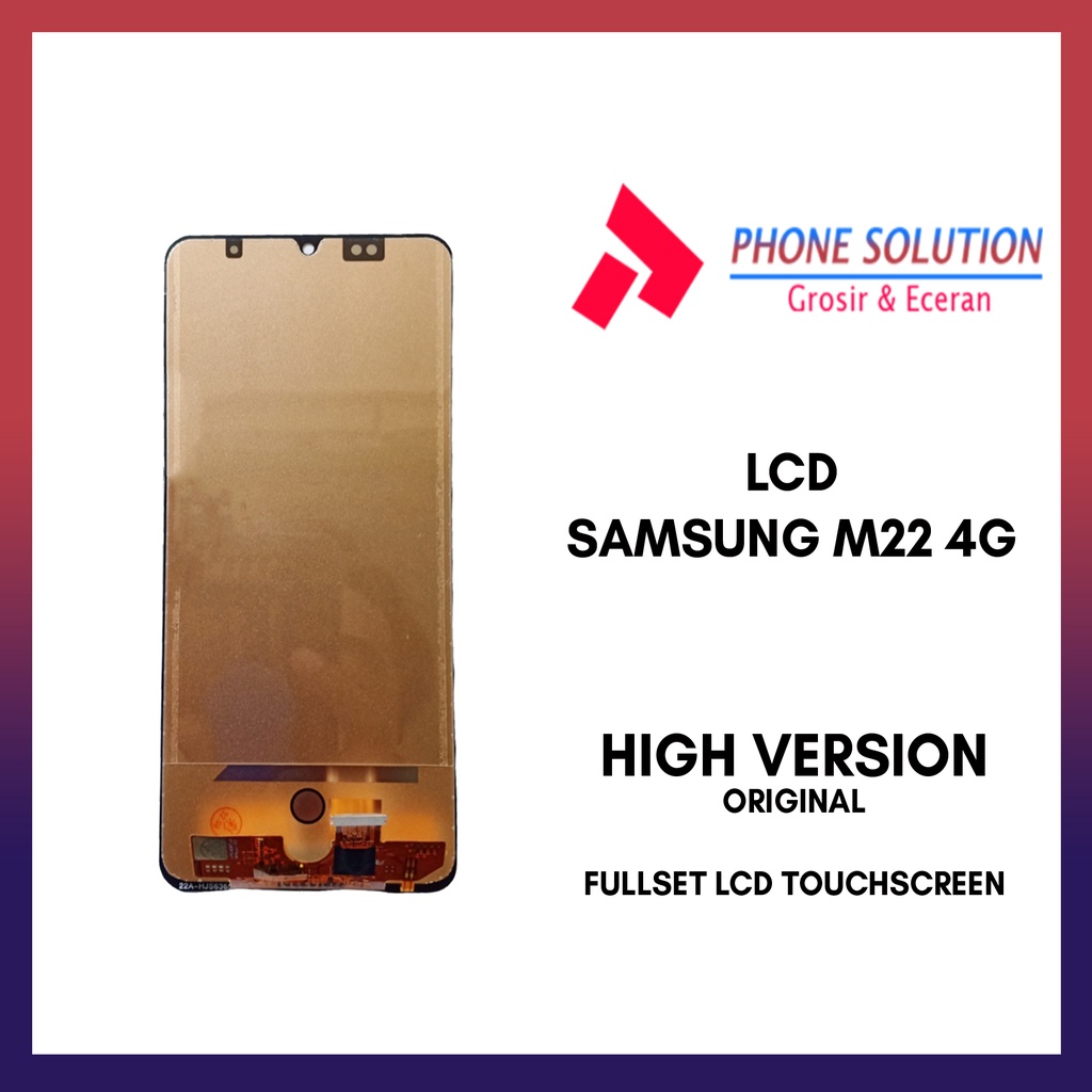 LCD Samsung M22 4G Fullset Touchscreen // Supplier LCD Samsung - Garansi 1 Bulan