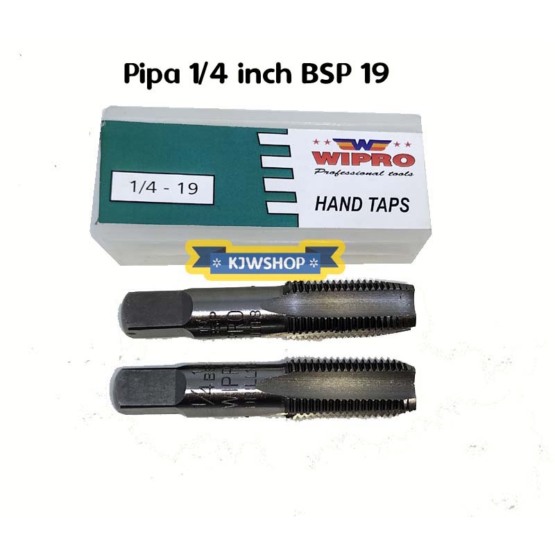 Handtap Pipa WIPRO 1/4" BSP 19 Pipe Hand Tap 1/4 Inch BSP19 1/4"x19 Merk WIPRO Hand Tap Pipa 1/4 WIP