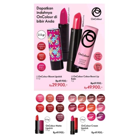 OnColour Bloom Lipstick // OnColour Cream Lipstick // OnColour Matte Lipstick