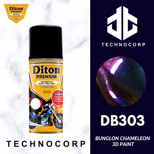 

Cat Semprot DITON PREMIUM DB 303 BUNGLON / KHAMELEON BLUE VIOLET DB303