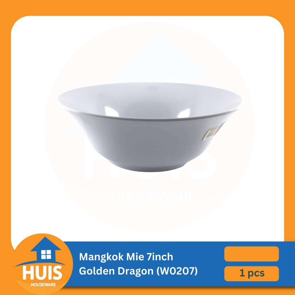 Mangkok Mie 7inch - Golden Dragon Melamin (W0207)
